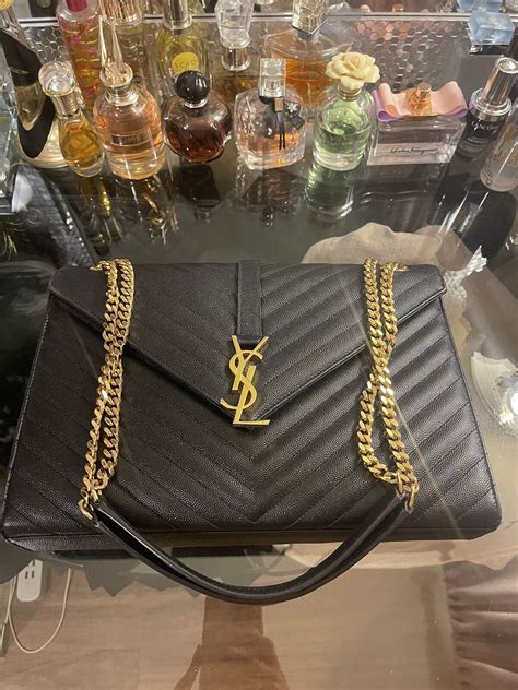 large ysl envelope|YSL envelope bag review.